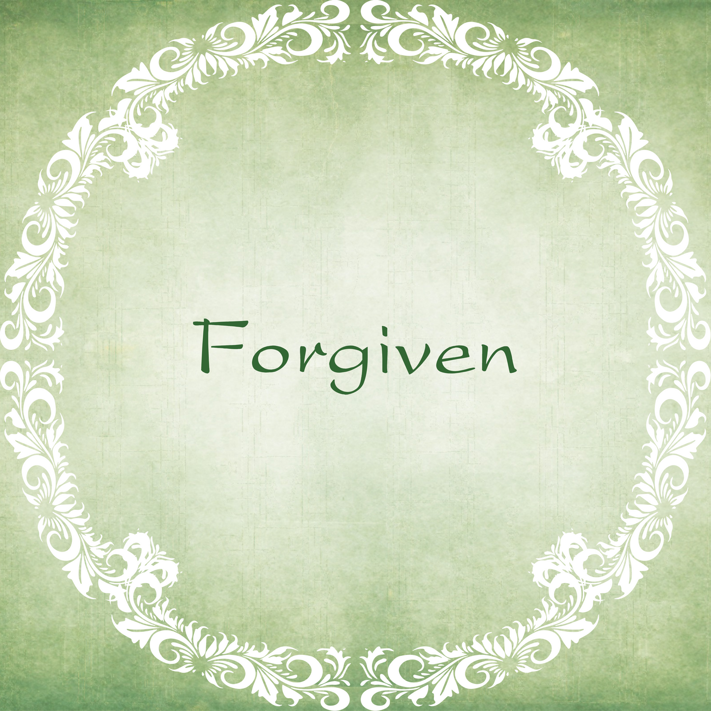 Image displaying the word Forgiven
