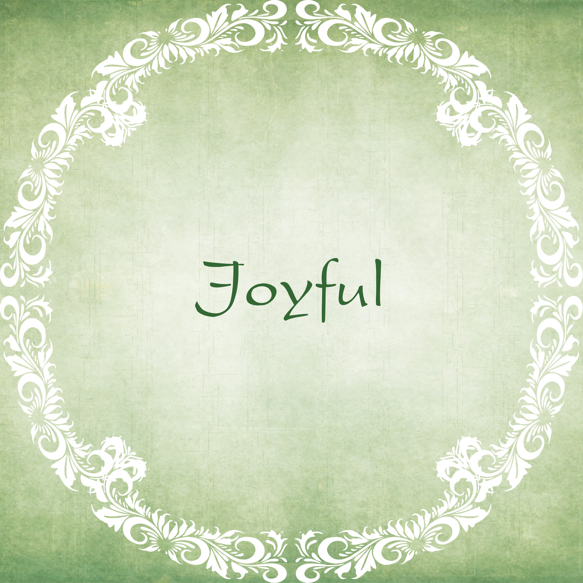Image displaying the word Joyful